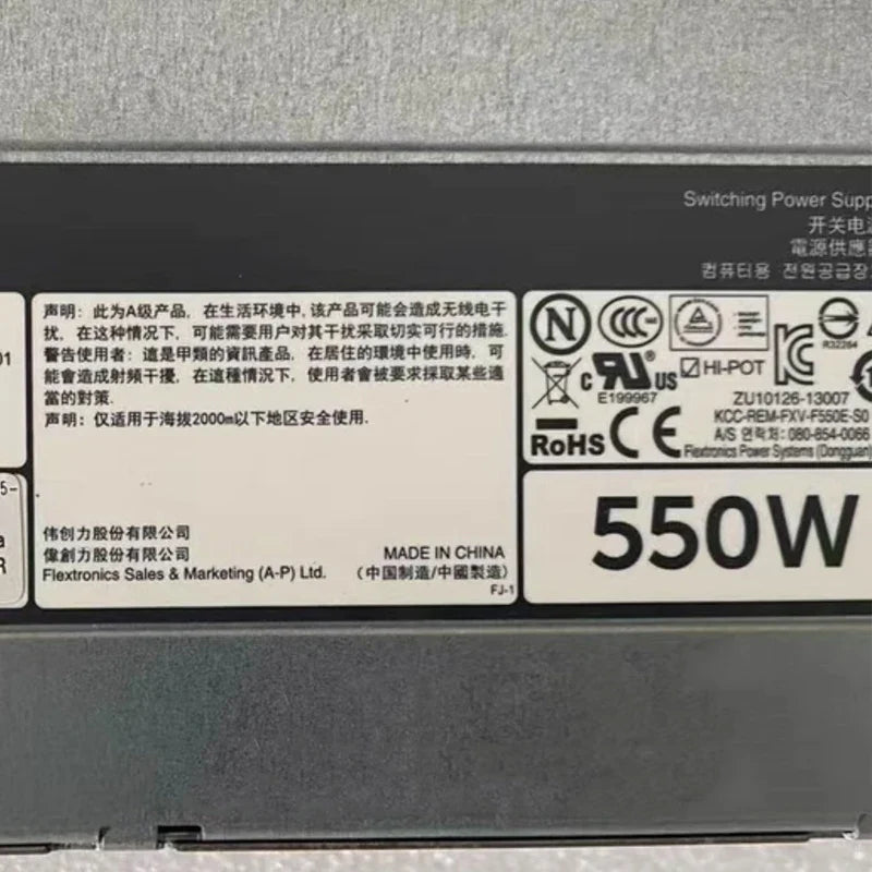 StoneTaskin 096R8Y 02G4WR Original For DELL R520 T420 550W Power Supply 96R8Y CN-096R8Y 2G4WR CN-02G4WR DH550E-S1 DPS-550PB F550E-S0 Tested One Year Warranty Fully Tested Free Shipping