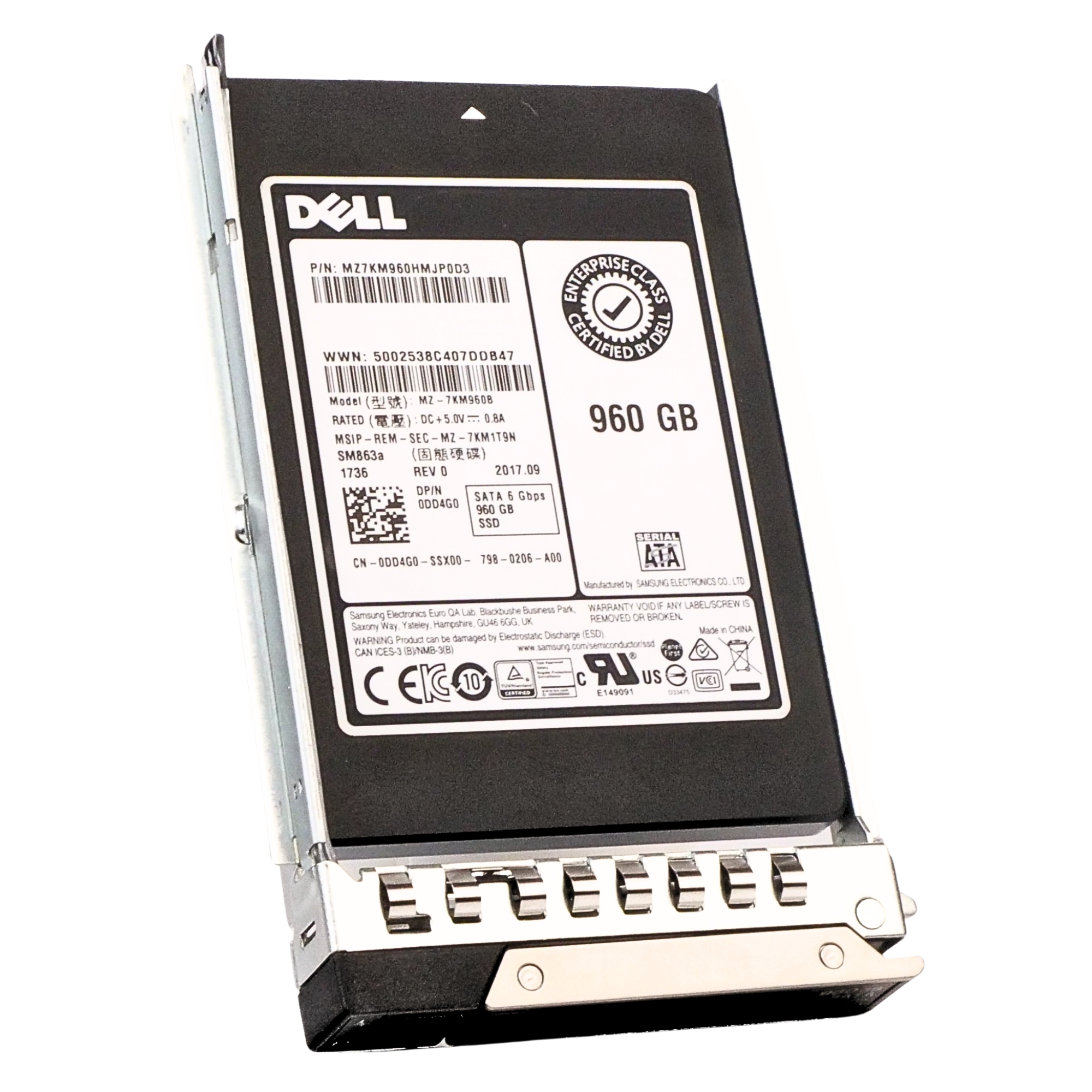 Dell G14 0DD4G0 960GB 3 DWPD SATA 6Gb/s MLC 2.5in SSD