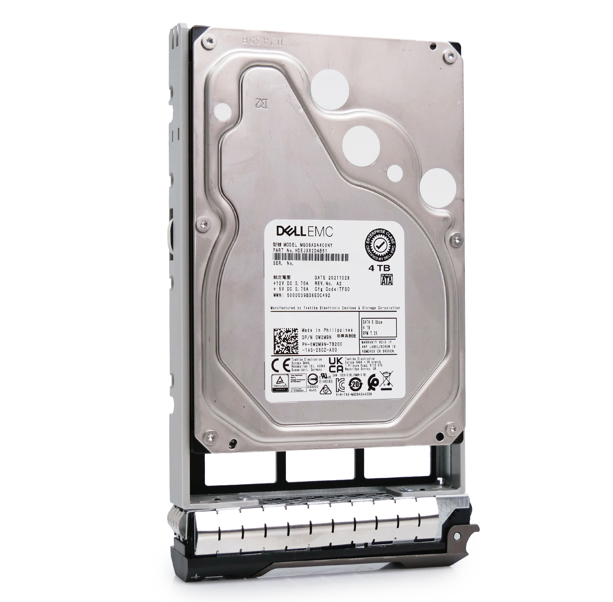 Dell G13 400-AFXY 4TB 7.2K RPM SATA 6Gb/s 512n 3.5in Hard Drive