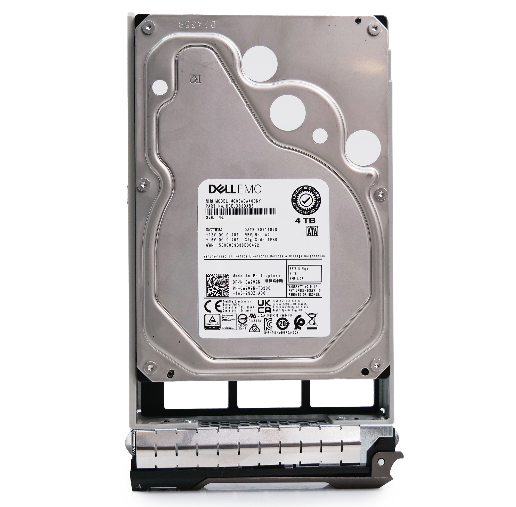 Dell G13 400-AFXY 4TB 7.2K RPM SATA 6Gb/s 512n 3.5in Hard Drive