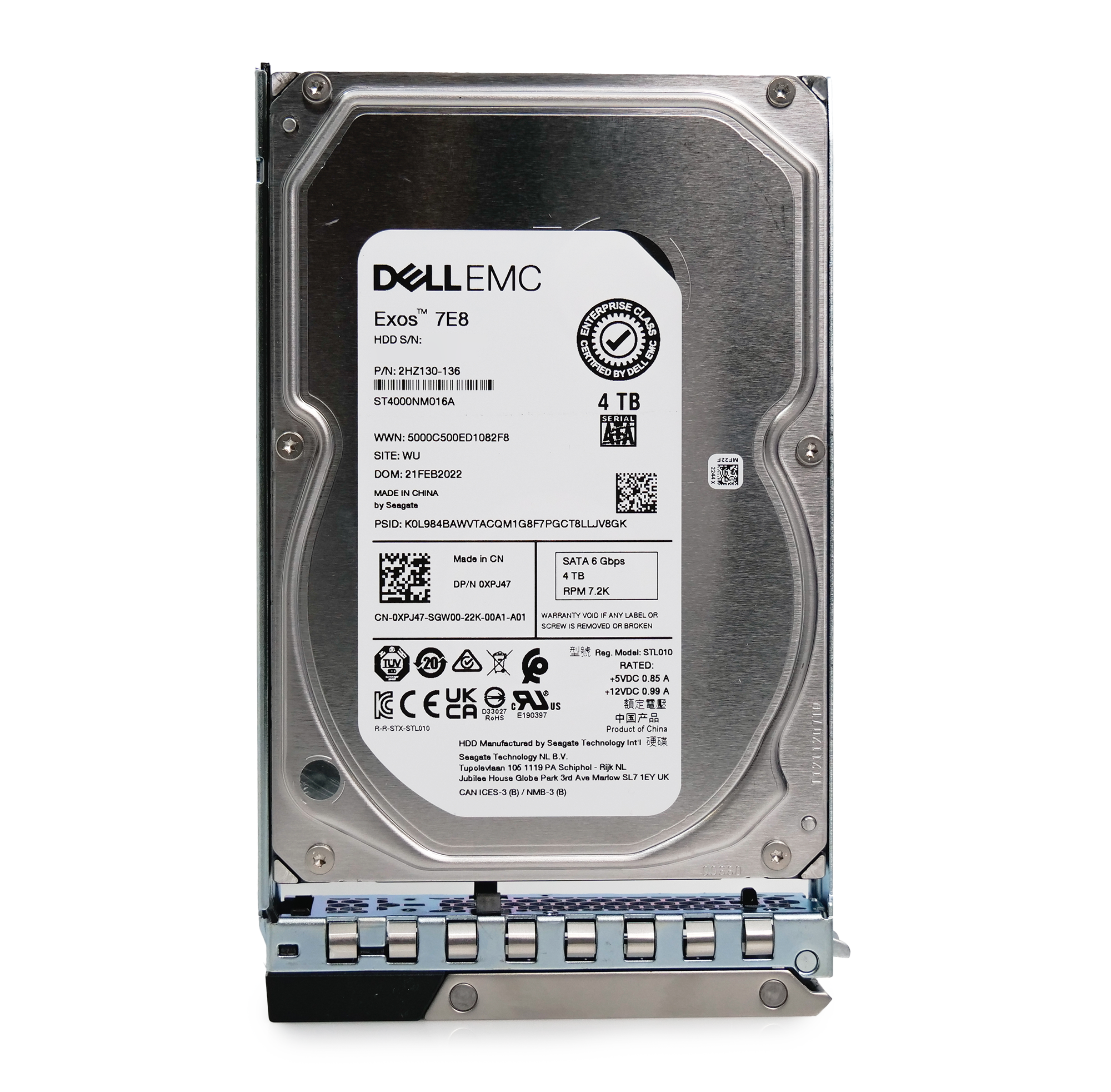 Dell G14 0XPJ47 4TB 7.2K RPM SATA 6Gb/s 512n 3.5in Hard Drive
