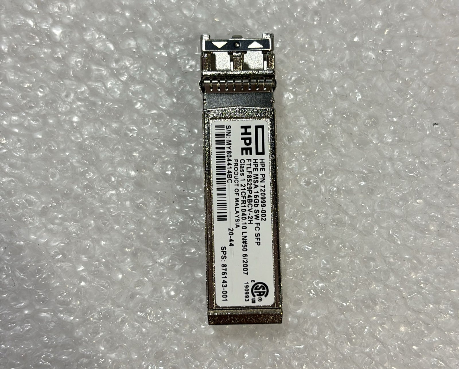 HPE C8R24B 16Gb FC SFP - Label View | Alo Tech Solutions