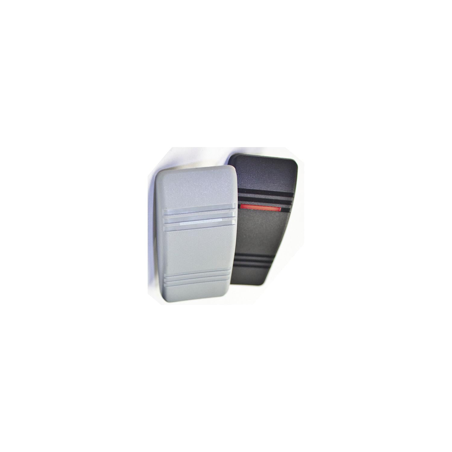 Sierra RK19890TP Contura III Illuminated Weather Resistant Illuminated Rocker, Switch, On/Off, Black & Gray