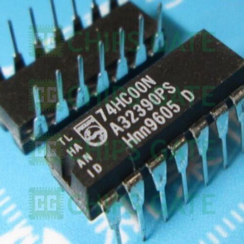 5PCS 74HCT00N,652 IC GATE NAND QU 2INPUT 14DIP 74HCT00N HCT00 74HCT00