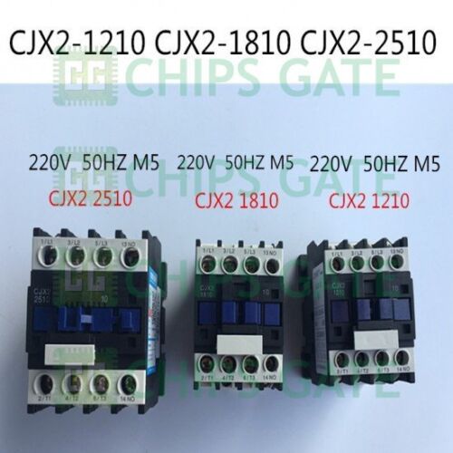 CJX2-2510 Coil 3 Poles 3P NO 35mm DIN Rail Mounting DIN Rail AC Contactor