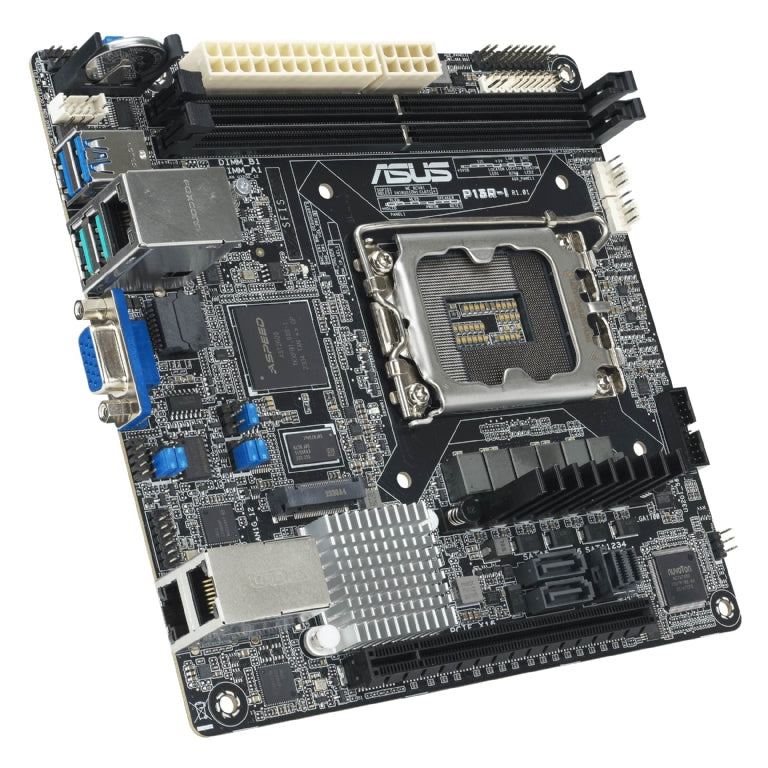 ASUS P13R-I Server Motherboard. Xeon E-2400 Support. Dual Gigabit LAN Onboard. VGA Video Onboard. Integrated IPMI Remote KVM. Includes ASMB11 Module