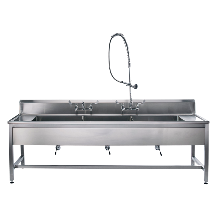Blickman Decontamination Station 116"W x 30"D