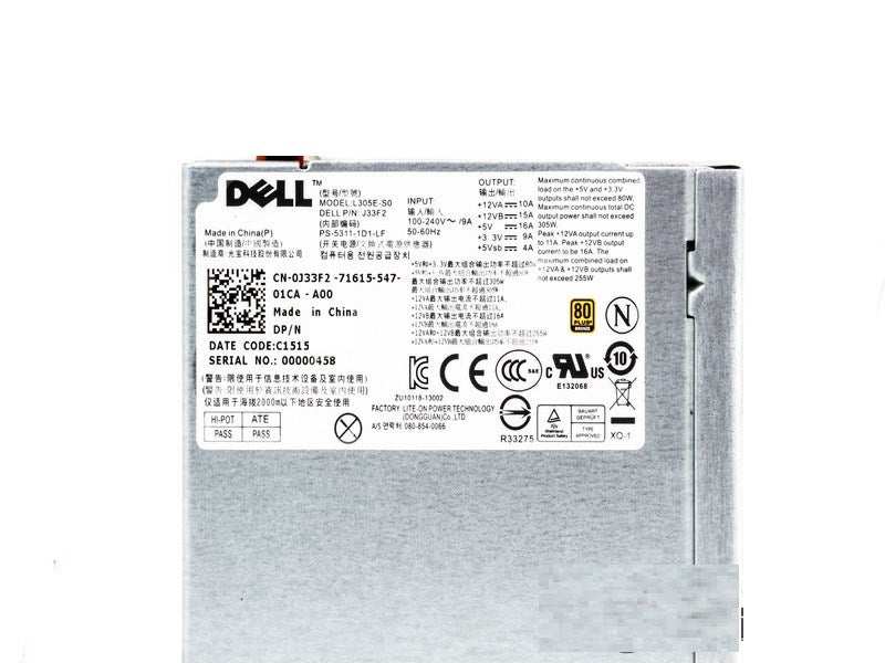 Dell L305E-S0 305 Watt Power Supply Poweredge T110