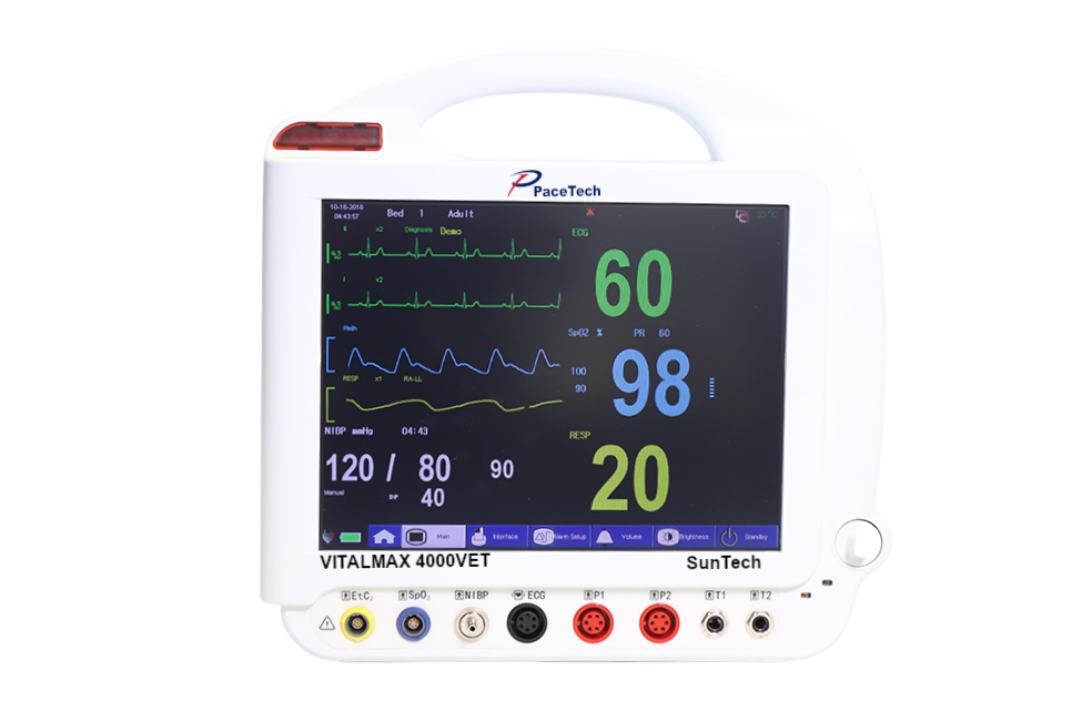 PaceTech VITALMAX 4000VET Veterinary Patient Monitor (12-inch Touch Screen