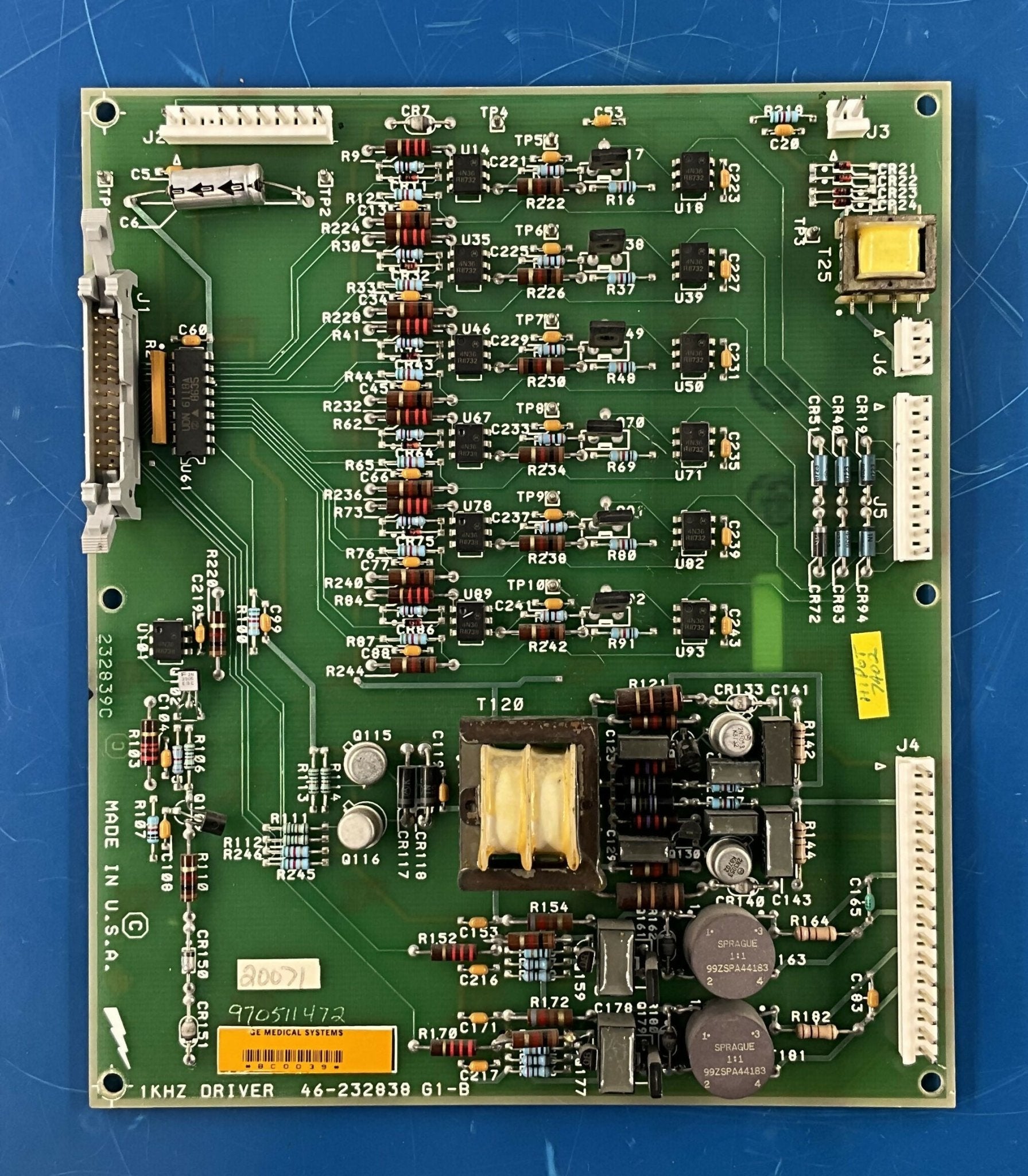 1KHZ DRIVER BOARD NEW (46-288764G1/46-264984/46-232838G1/5350024-5 GE