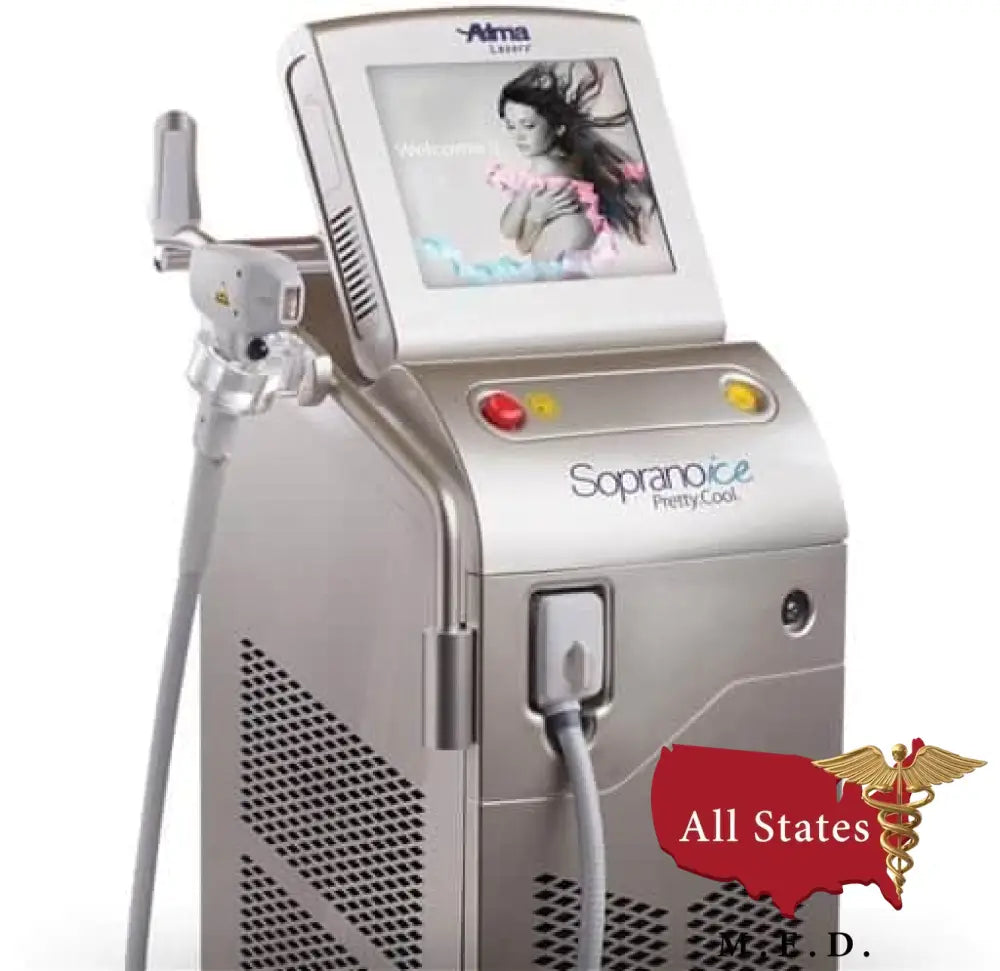 2022 Alma Soprano ICE With Diode Handpiece SHR And ALEX