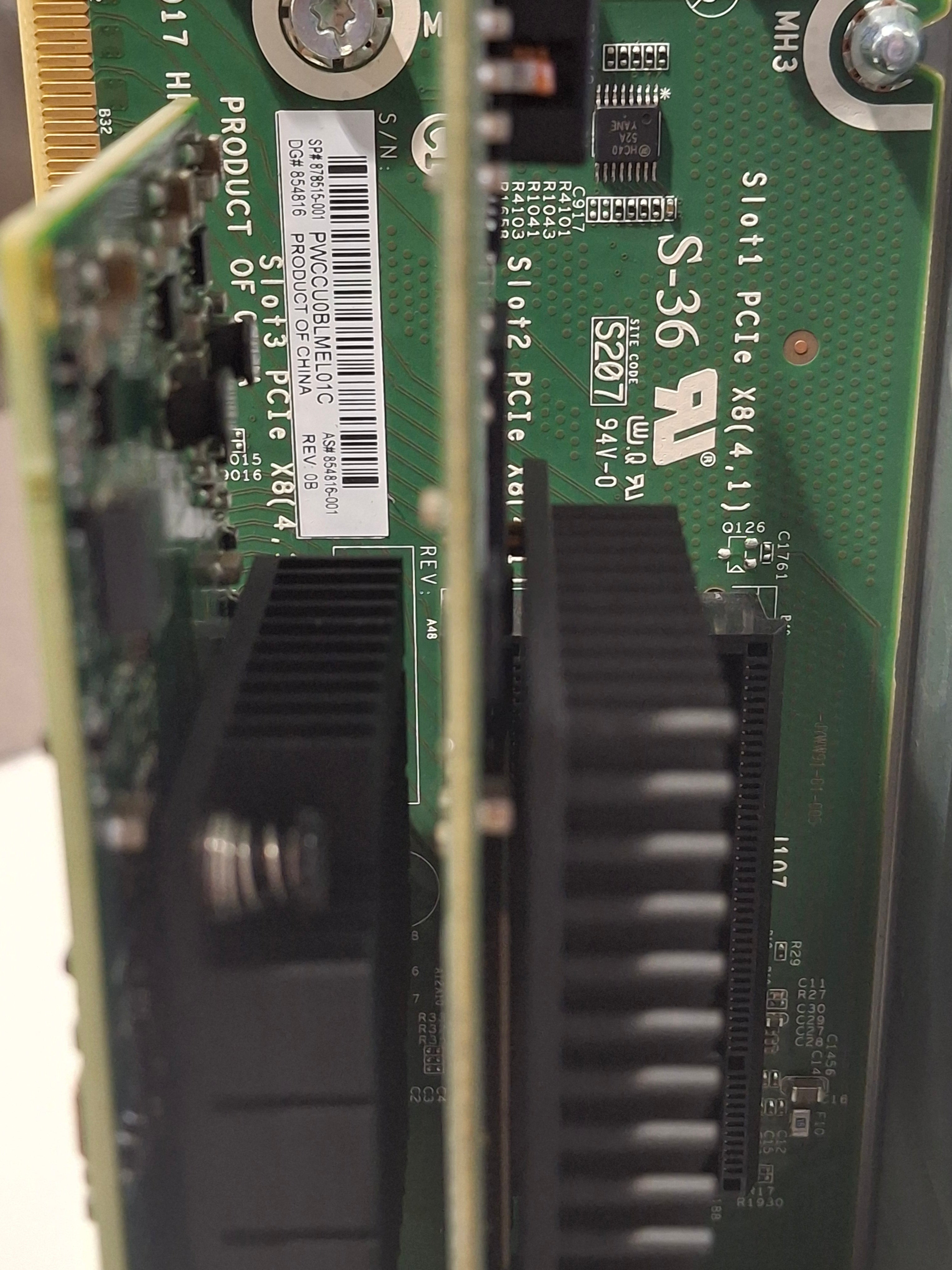 HPE 878515-001 854816-001 - DL180 Gen10 x8/x8/x8 Riser Card | Alo Tech Solutions