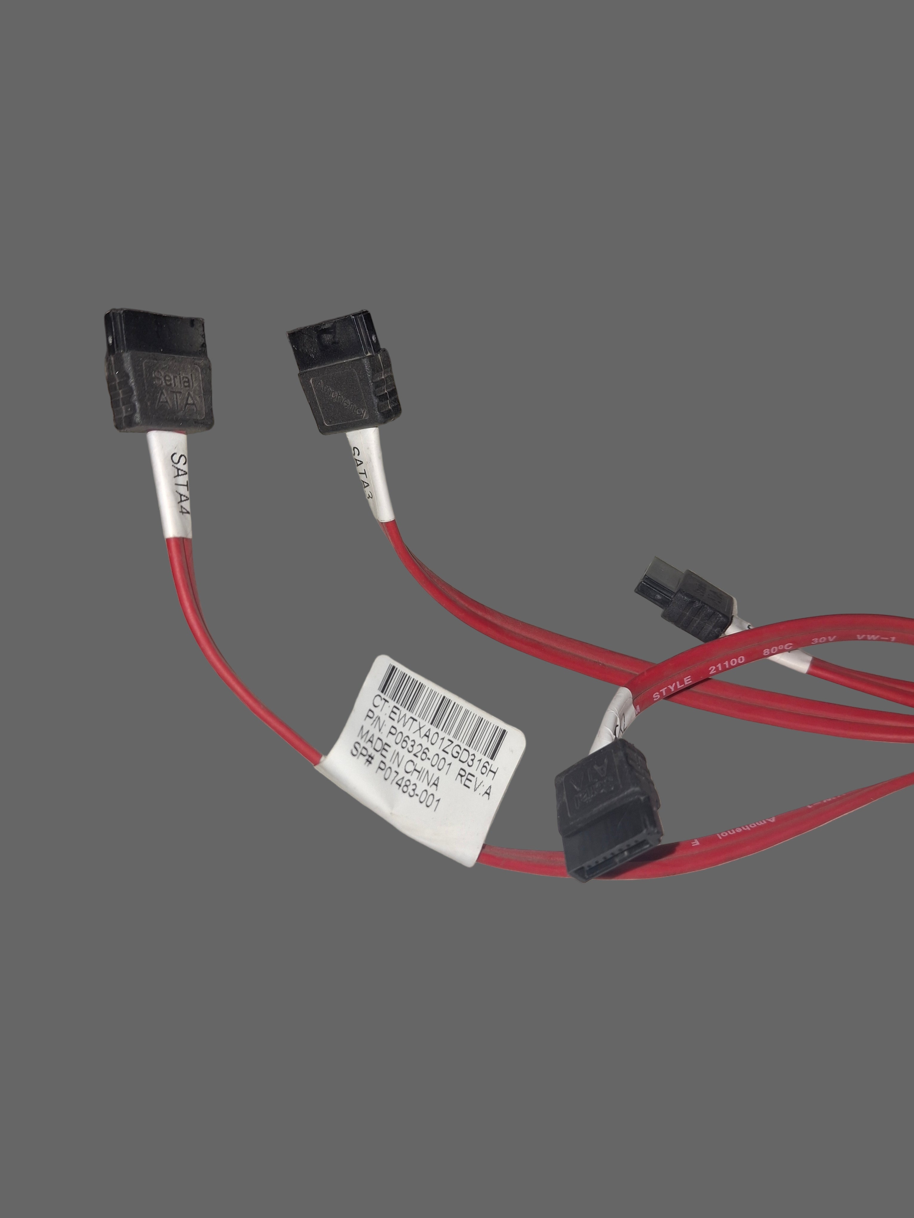 HP P06326-001 - 4x HDD SATA Cable Label Detail | Alo Tech Solutions