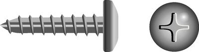 Seachoice SC0540 Phillips Tapping Screw Pan Head, #8 x 3/4"