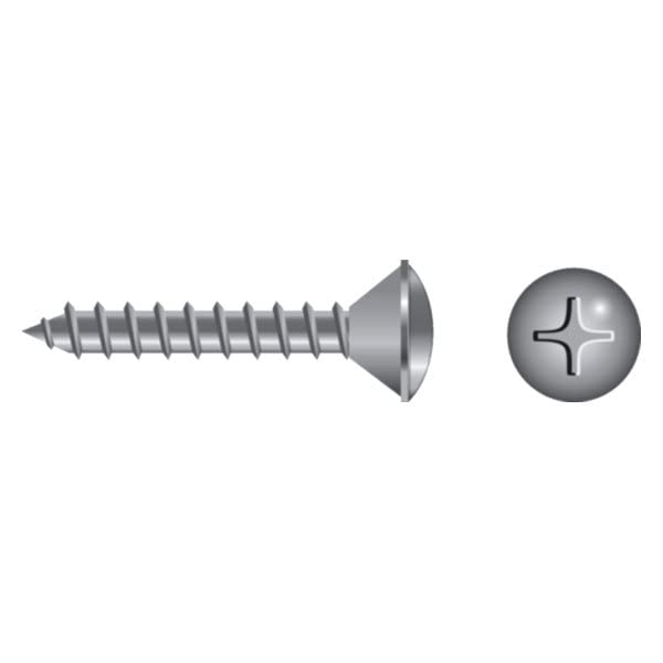 Seachoice 59599 Stainless Steel Phillips Machine Screw - Oval Head