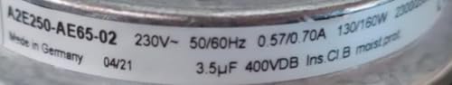 A2E250-AE65-02 Fan for 230V 0.57/0.70A 130/160W 2300/2500RPM Cooling Fan