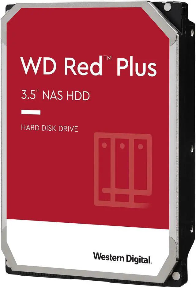 Alt view image 5 of 9 - WD Red Plus 10TB NAS Hard Disk Drive - 5400 RPM Class SATA 6Gb/s, CMR, 256MB Cache, 3.5 Inch - WD101EFAX