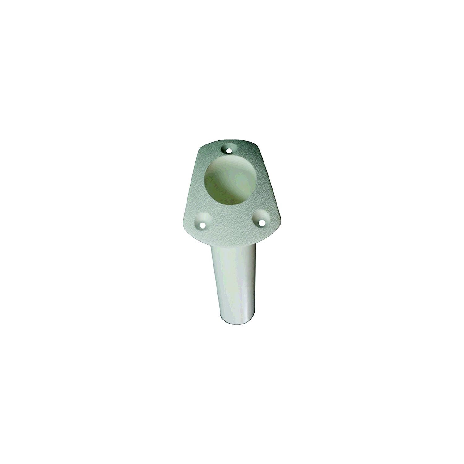 TH Marine RH-1FW-DP T-H Marine Angled 30 Degree Rod Holder 8-3/4" L Fits 2" Hole, White