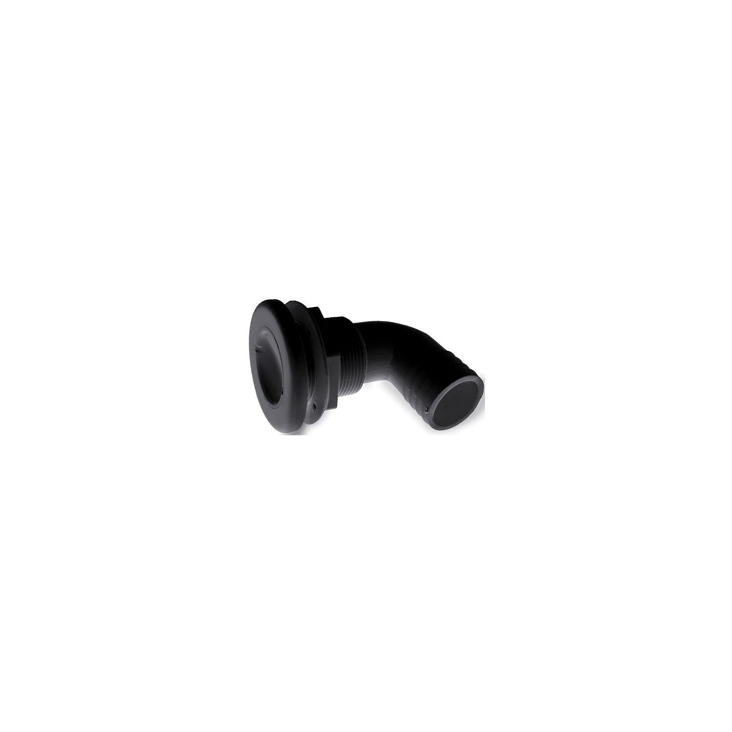 TH Marine TH-7590S-DP T-H Marine 90 Degree Specialty Thru-Hull Fitting w/, Spanner Head 3/4", Black