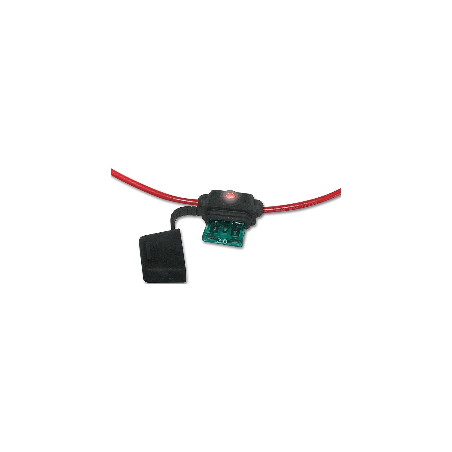 Wirthco 24413 Battery Doctor LED Fuse Holder, 30A Mini