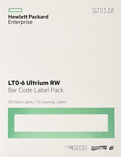 HP LTO-6 ULTRIUM RW BAR Code Label Pack|B00AHQUW2I