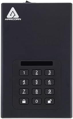Apricorn 2TB Aegis Padlock DT 256-Bit Encrypted USB 3.0 Hard Drive (ADT-3PL256-2000)|B006U6LYMG