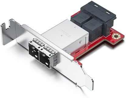 H!Fiber LSI SAS 9211-8i RAID Controller Card, 6Gb/s Internal SAS/SATA HBA Card, LSI 2008 Chip, PCI Express 2.0 X8, 2X SFF-8087 Ports