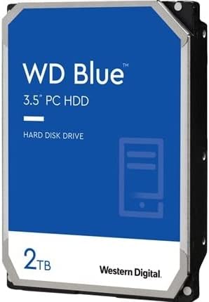 Western Digital 10TB WD Blue Internal Hard Drive HDD - 7200 RPM, SATA 6 Gb/s, 512 MB Cache, 3.5" - WD100EAGZ