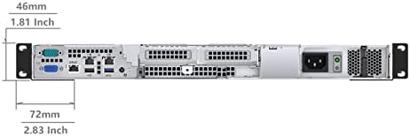 JINGCHENGMEI 1U Universal 4-Post Rack Mount Server Shelf Rails for Dell Compaq HP IBM APC - 16.5-29.5 Inches Adjustable Depth-110 lbs Capacity (16.5-29.5" Rails)|B0BRN254KP