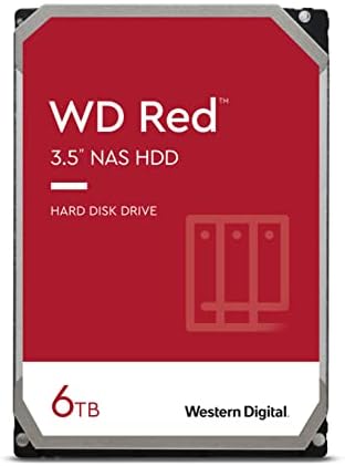 Western Digital 2TB WD NAS Internal Hard Drive HDD - 5400 RPM, SATA 6 Gb/s, SMR, 256MB Cache, 3.5" - WD20EFAX, Red|B07PGWXQCM