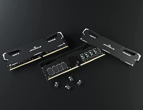 Timetec Pinnacle Konduit 32GB KIT(2x16GB) DDR4 3200MHz PC4-25600 CL16-18-18-38 XMP2.0 Overclocking 1.35V Dual Rank Compatible for AMD and Intel Desktop Gaming PC Memory Module - Black|B09T2G15VF