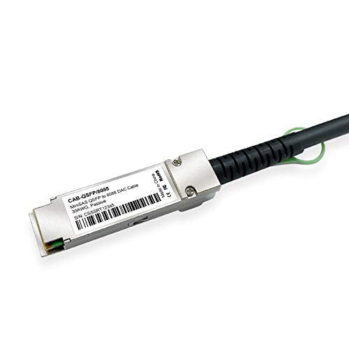 10Gtek QSFP (SFF-8436) to SFF-8088 DDR Hybrid Mini SAS Cable, External Copper SAS Cable for NetApp DS4243 DS4246 DS2246, 100-Ohm, 0.5-m(1.6ft)|B07Y4ZKQJB