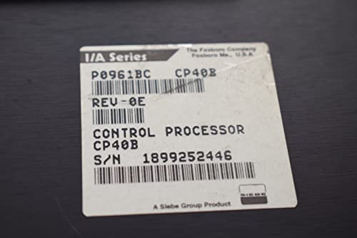 Foxboro I/A Series P0961BC CP40B Control Processor CP40B Module PLC Rev-0K OK|B00J2H69VQ