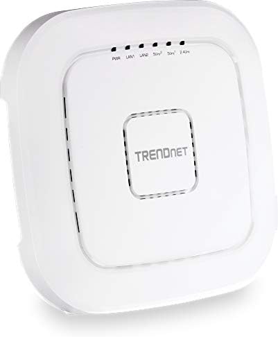TRENDnet AX1800 Dual Band WiFi 6 PoE+ Access Point, TEW-921DAP, 1201Mbps (5GHz + 567Mbps (2.4Ghz, NDAA & TAA Compliant, MU-MIMO, Client Bridge, Supports up to WPA3 Encryption, White