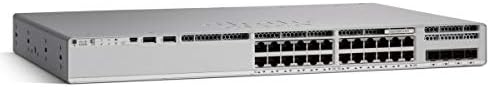 Cisco Catalyst 9200 C9200L-24T-4X Layer 3 Switch - 24 x Gigabit Ethernet Network, 4 x 10 Gigabit Ethernet Uplink - Manageable - Twisted Pair, Optical Fiber - Modular - 3 Layer Supported