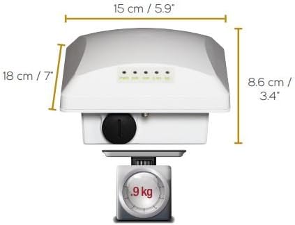 Ruckus Wireless ZoneFlex T300 (Omni, Outdoor Access Point, 802.11AC, 2x2:2 - Internal BeamFlex+, Dual-Band Concurrent, PoE Input) 901-T300-US01|B016NA6496