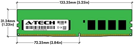 A-Tech Server 32GB Kit (2x16GB DDR4 2666MHz PC4-21300 ECC UDIMM 2Rx8 Dual Rank 1.2V ECC Unbuffered DIMM 288-Pin Server & Workstation RAM Memory Upgrade Modules (A-Tech Enterprise Series