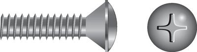 Seachoice SC0841 Phillips Machine Screw Oval Head, 8-32 x 1"