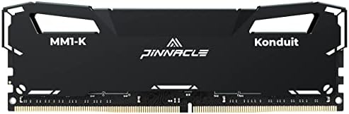Timetec Pinnacle Konduit 32GB KIT(2x16GB) DDR4 3200MHz PC4-25600 CL16-18-18-38 XMP2.0 Overclocking 1.35V Dual Rank Compatible for AMD and Intel Desktop Gaming PC Memory Module - Black|B09T2G15VF