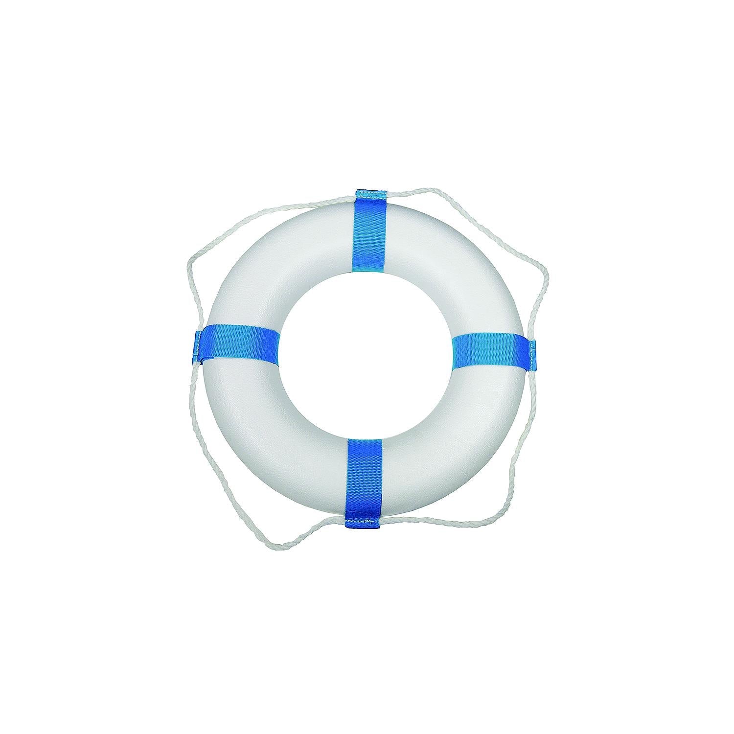 Taylor Made Products 371 Taylor 17" Decorative Ring Buoy, White/Blue (Not a Life Saving Device)