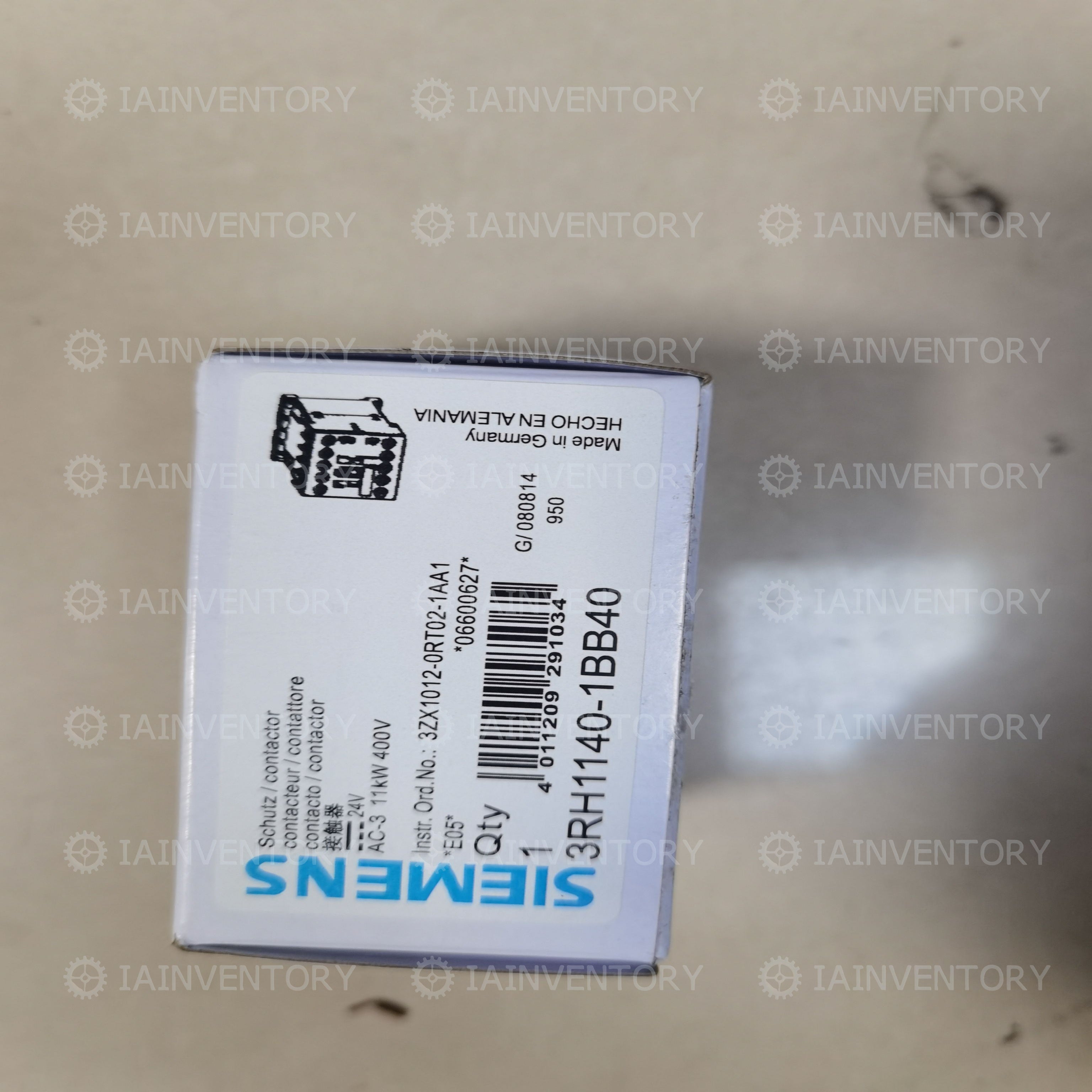 SIEMENS 3RH1140-1BB40 40E Control Relay