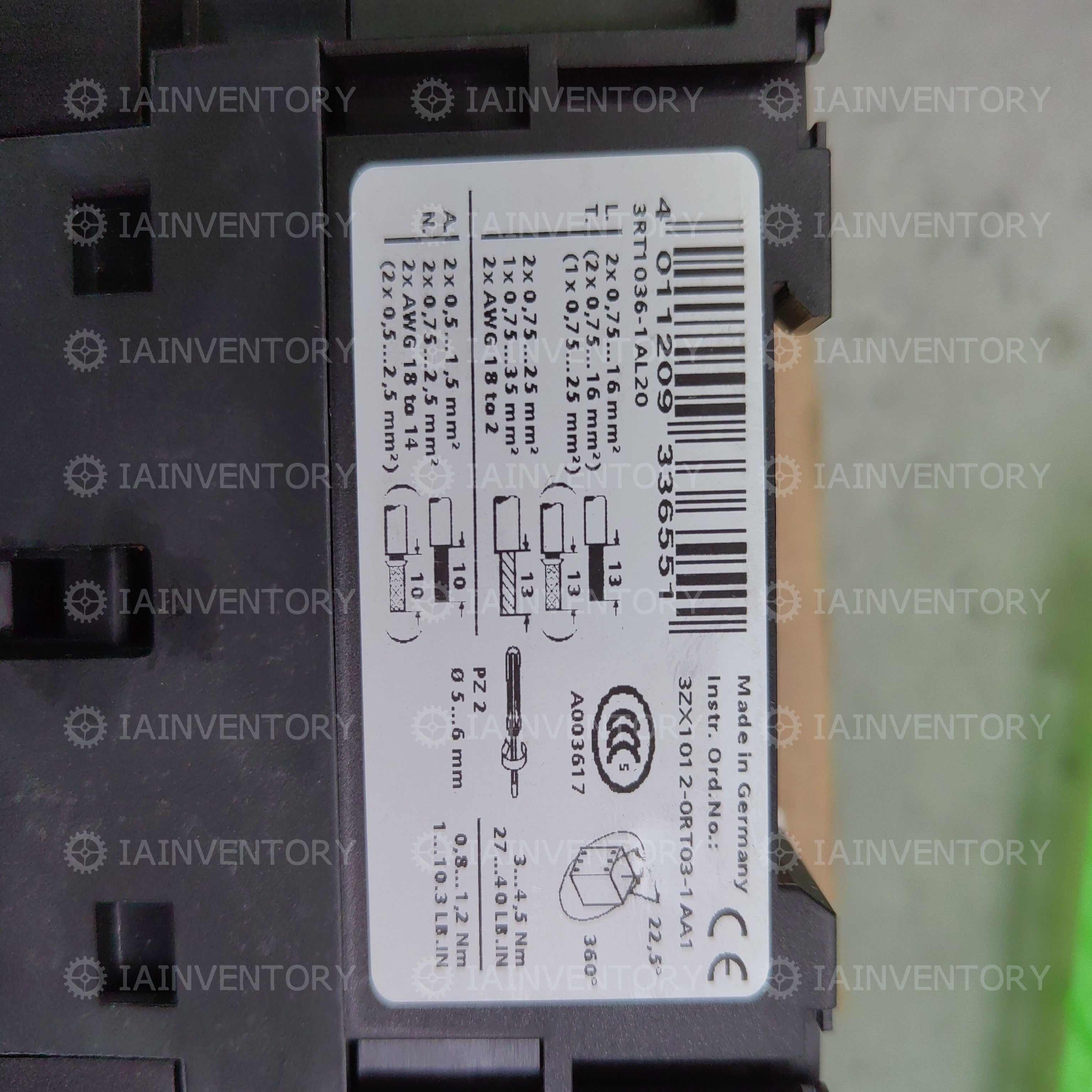 SIEMENS 3RT1036-1AL20