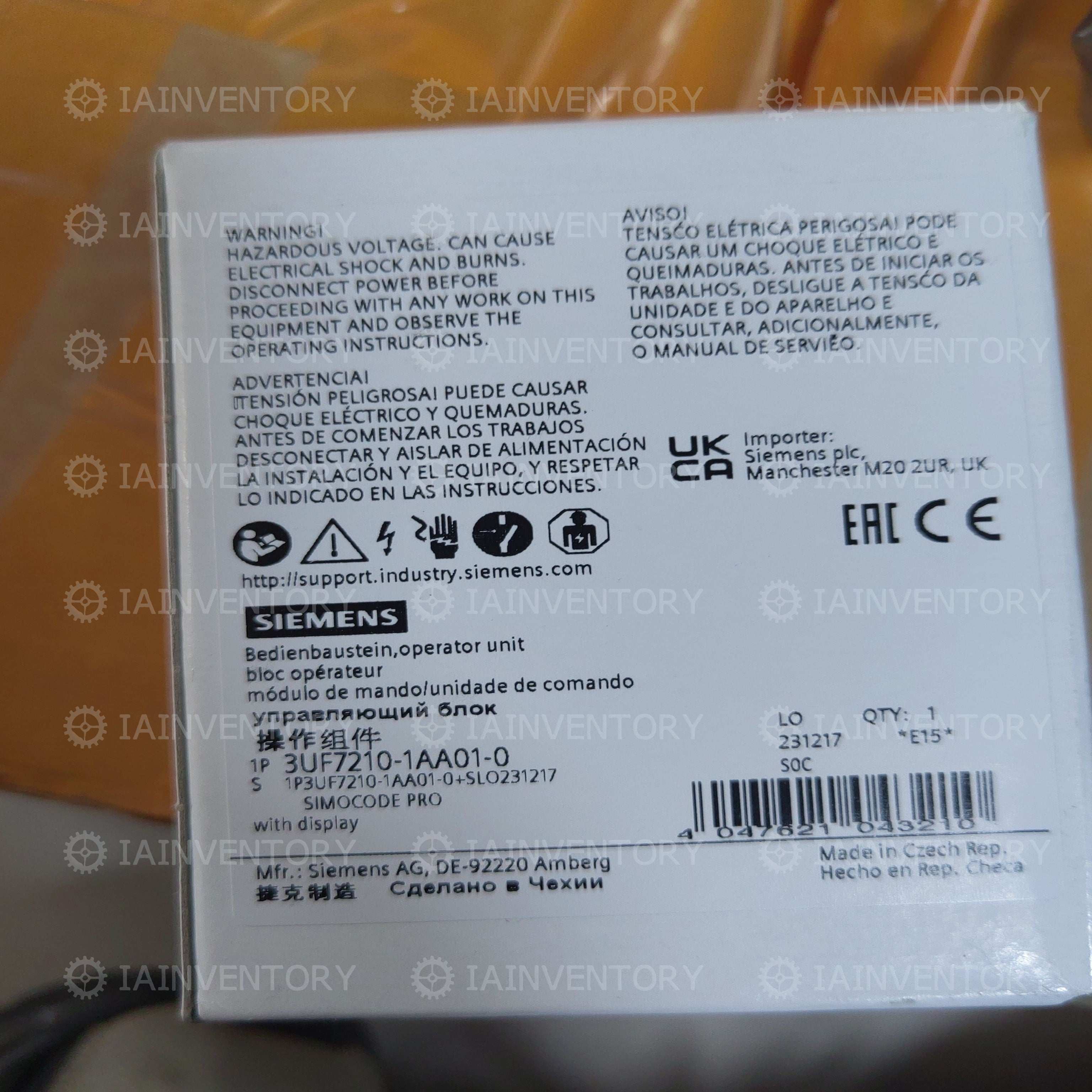 SIEMENS 3UF7210-1AA01-0