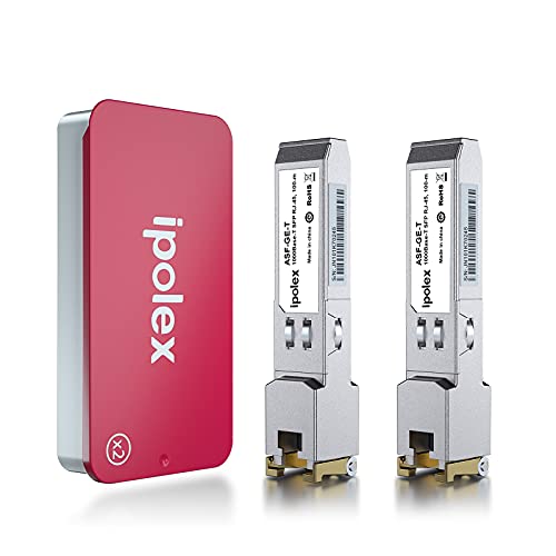 ipolex 1000Base-LX/LH SFP Transceiver, 1.25G SFP LC Fiber Module, Gigabit Single Mode Mini GBIC, 1310nm SMF, up to 20km, for Cisco GLC-LH-SMD, Ubiquiti UF-SM-1G, Meraki, TP-Link TL-SM311LS and More|B01EN33VN2