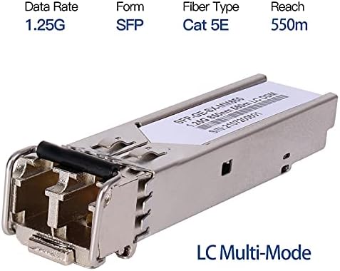 4 Pack 1.25G 850nm Multimode SFP LC Transceiver Fiber Module 550 Meters 1000Base-SX LC MMF for Cisco GLC-SX-MMD/SX-MM/SFP-GE-S,Fortinet,Ubiquiti UniFi UF-MM-1G,Mikrotik S-85DLC05D Meraki MA-SFP-1GB-SX|B09NVW9GWH