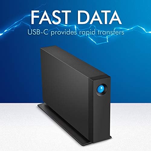 LaCie - STHA4000800 d2 Professional 4TB External Hard Drive Desktop HDD – USB-C USB 3.0 7200 RPM Enterprise Class Drives, 5 Year Warranty and Recovery Service (STHA4000800 Black