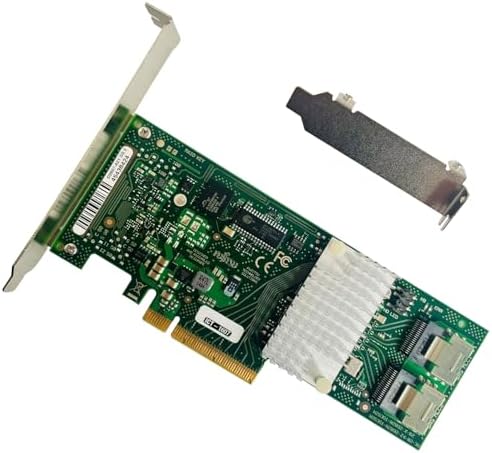 SAS HBA Card Compatible with LSI 9201-8i & 9211-8i IT Mode PCIe SATA Expansion Card, 8-Port 6Gbps PCIe 2.0, SAS Expander Support, HBA Controller with 2X SFF-8087 to 4X SATA Cables for ZFS TrueNAS