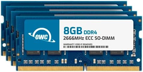 64GB (2x32GB DDR4 2666MHz PC4-21300 CL19 2RX8 ECC Unbuffered SODIMM 1.2V 260-pin Memory RAM
