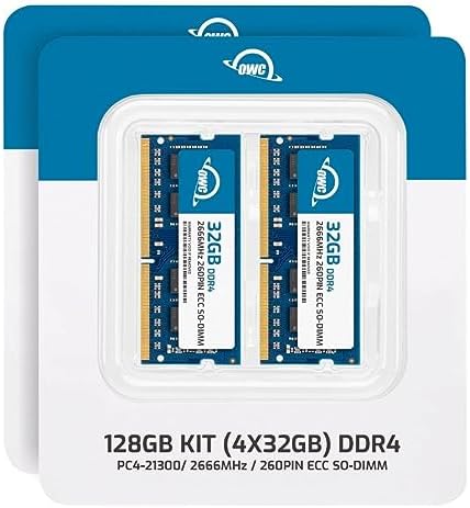 64GB (2x32GB DDR4 2666MHz PC4-21300 CL19 2RX8 ECC Unbuffered SODIMM 1.2V 260-pin Memory RAM
