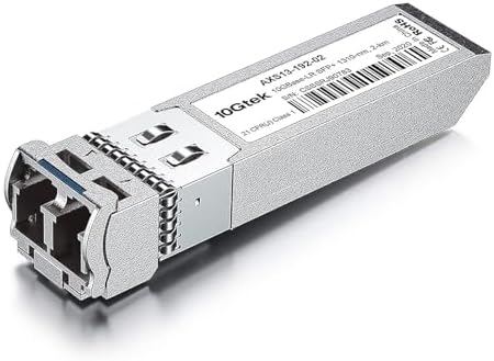 10Gtek 1000BASE-SX Gigabit SFP LC Multi-Mode Transceiver, Mini-GBIC Module for Cisco GLC-SX-MMD/GLC-SX-MM/SFP-GE-S, Ubiquiti UniFi UF-MM-1G, Meraki, Fortinet, TP-Link, 850nm, DDM, 550m, Pack of 2|B077SVS65C